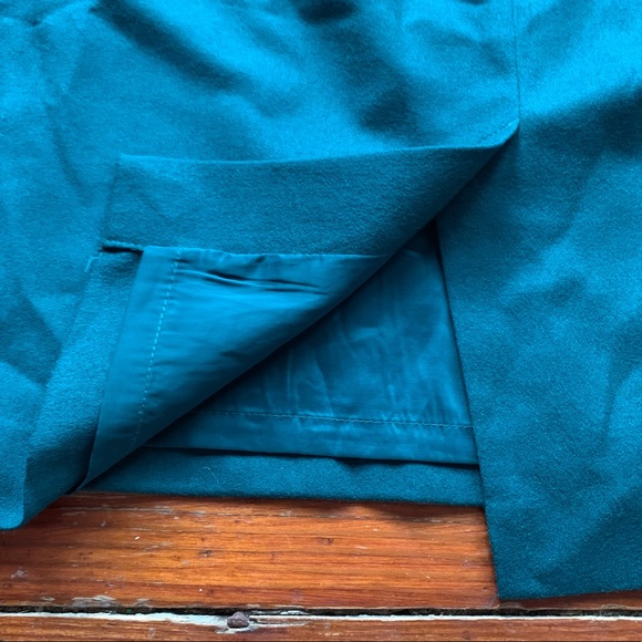 Talbots Green Wool Pencil Skirt - Picture 6 of 13